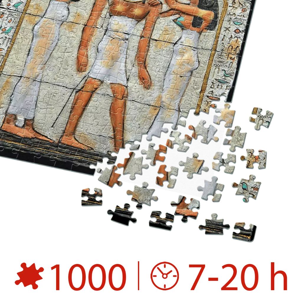Il Faraone Egiziano Tolomeo Viii Incoronazione Al Tempio Di Horus – Puzzle 1000 Pezzi Marcadtoys