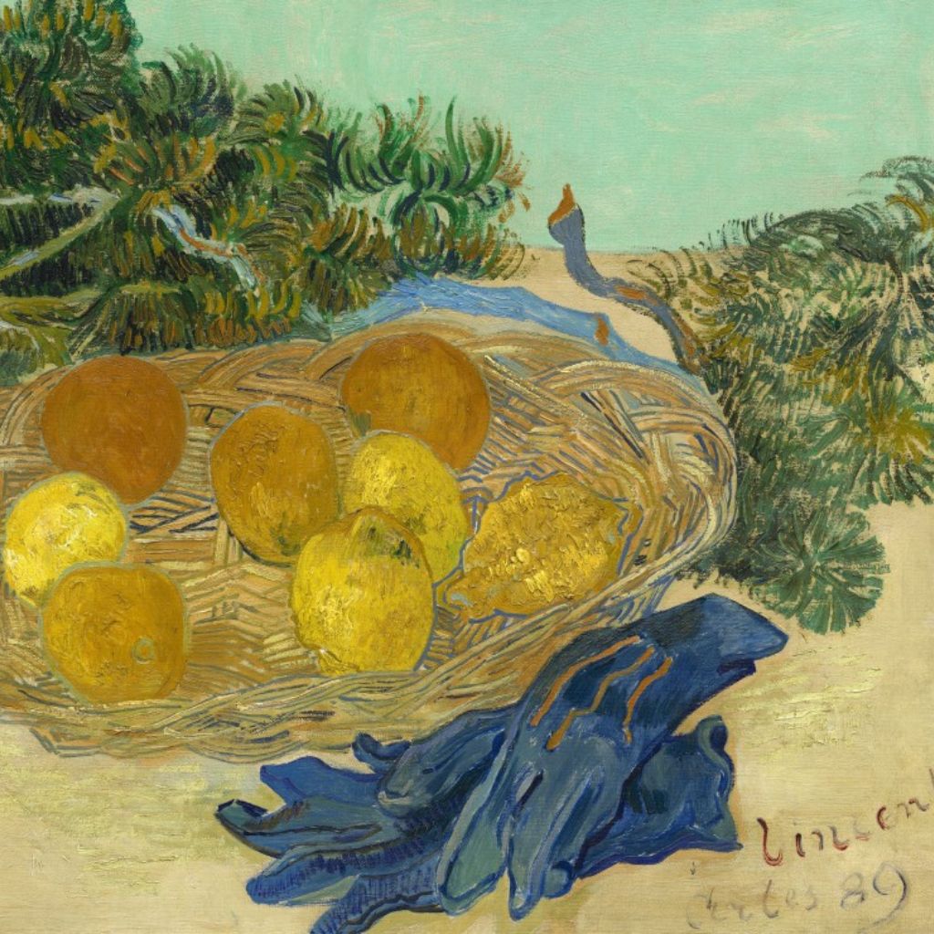 Natura Morta Di Arance E Limoni Con Guanti Blu Puzzle Van Gogh Grafika