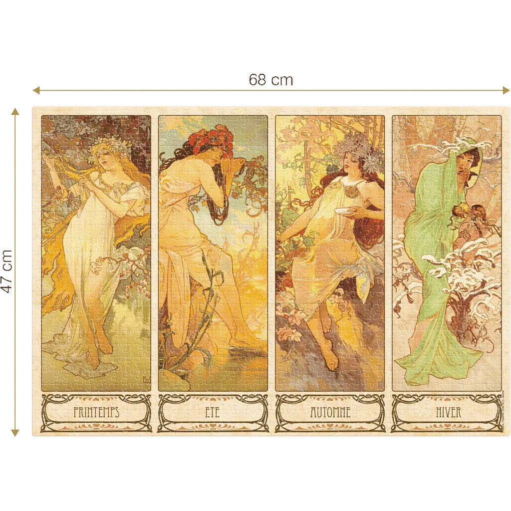 Art Nouveau Mucha Puzzle Arte