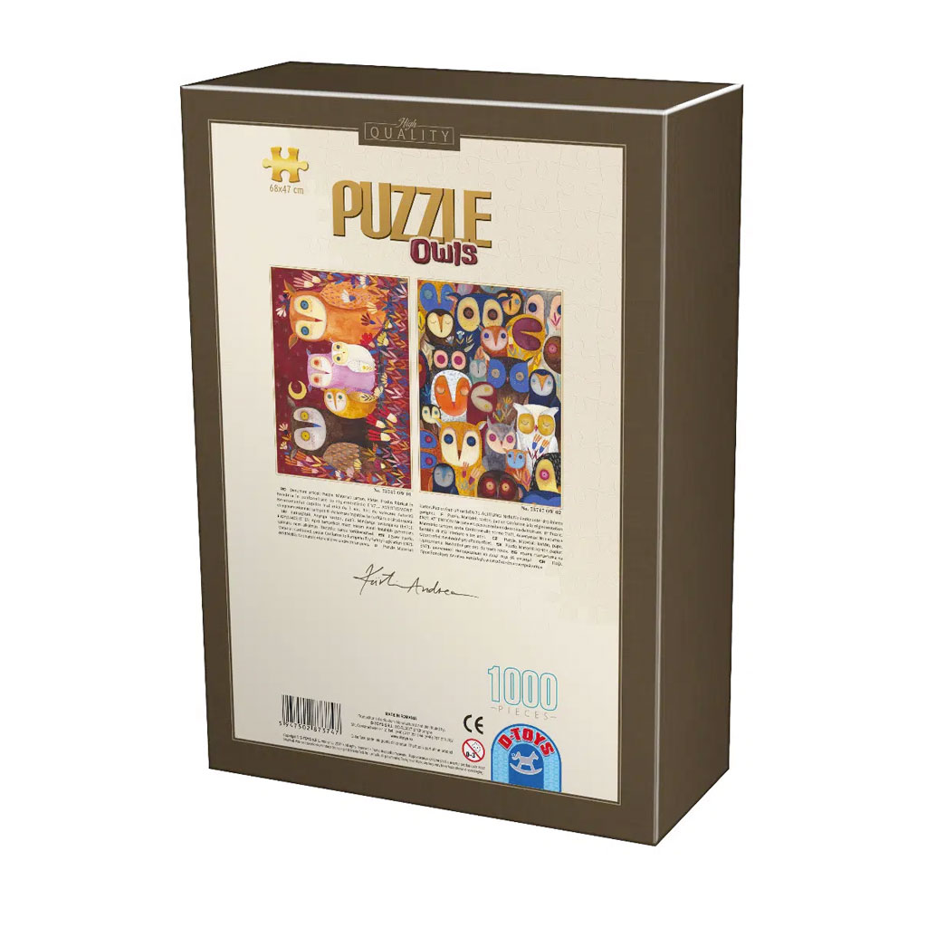 Civette E Gufi Puzzle 1000 Pz Kurti