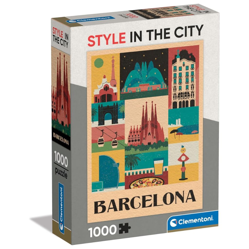 Clementoni Barcelona Puzzle 1000 Pieces Style In The City Collection