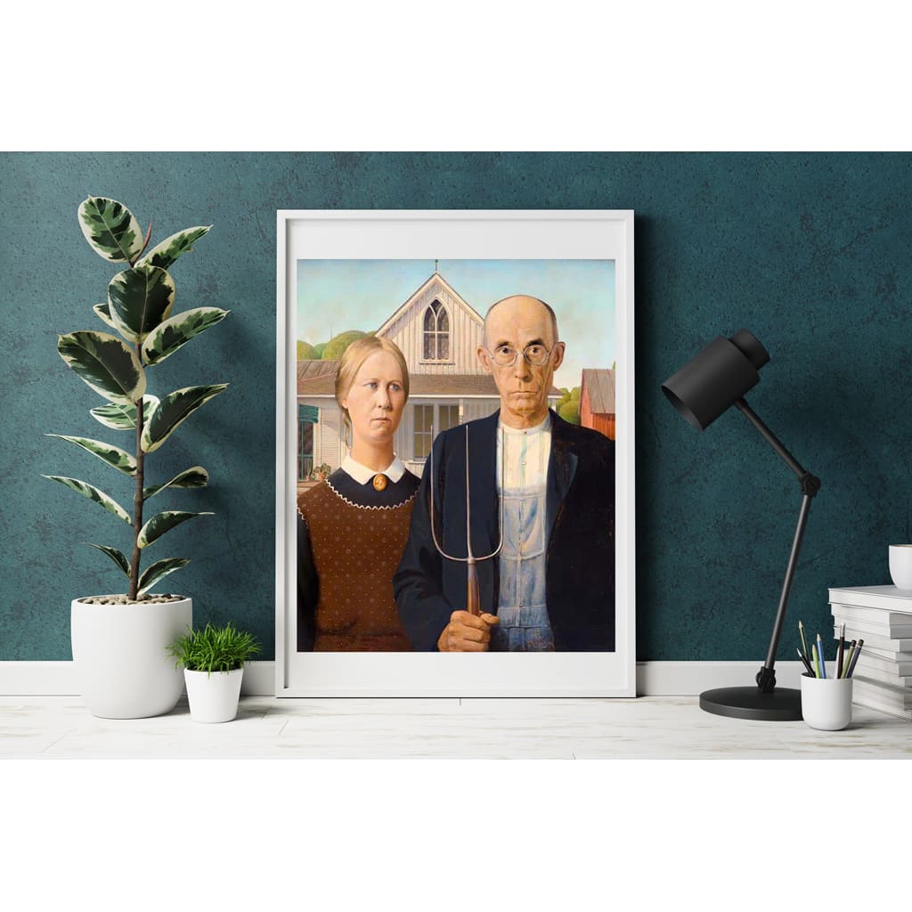 Grant Wood American Gothic Puzzle Arte