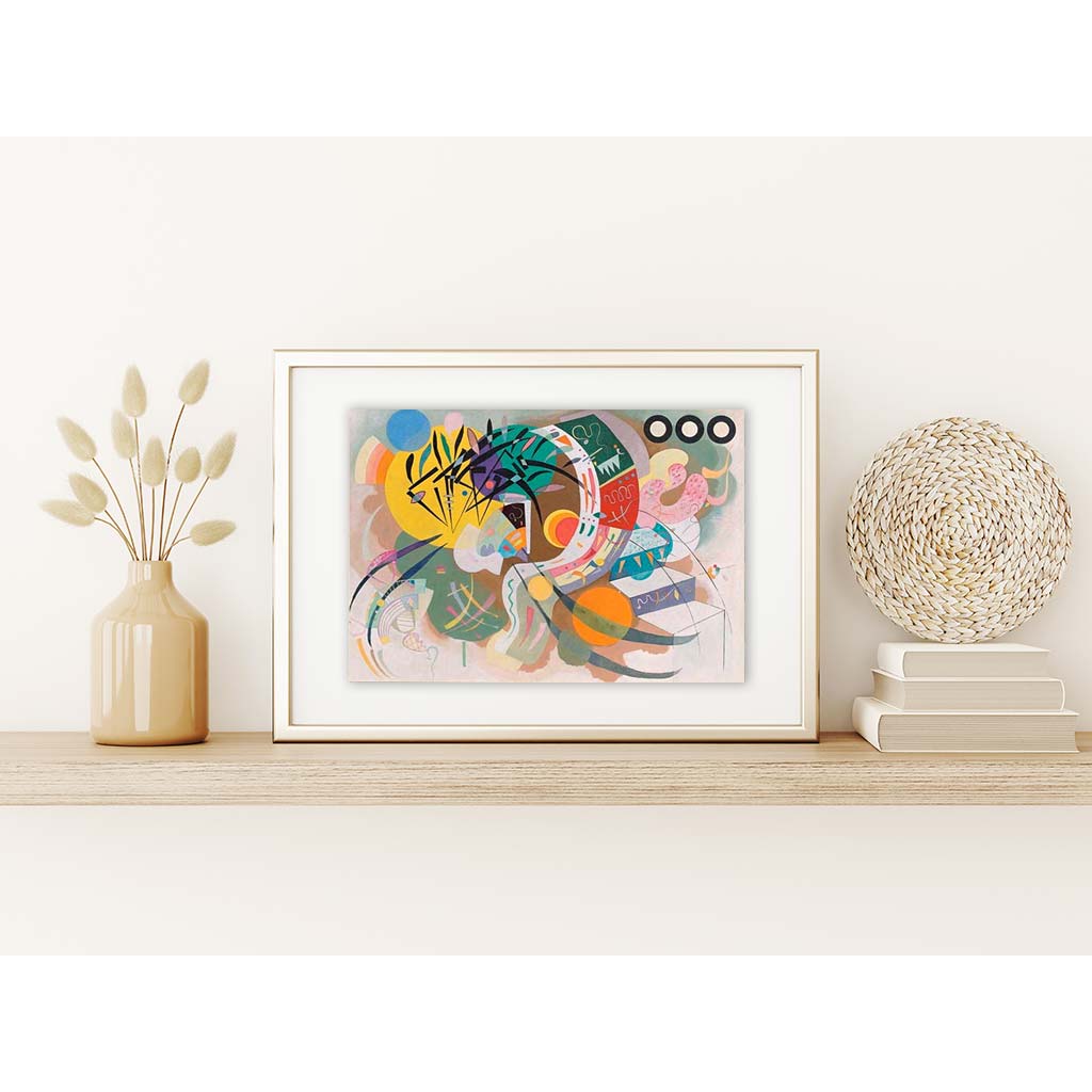 Kandinsky Dominant Curve Puzzle Dtoys 1000 Pezzi Cornice