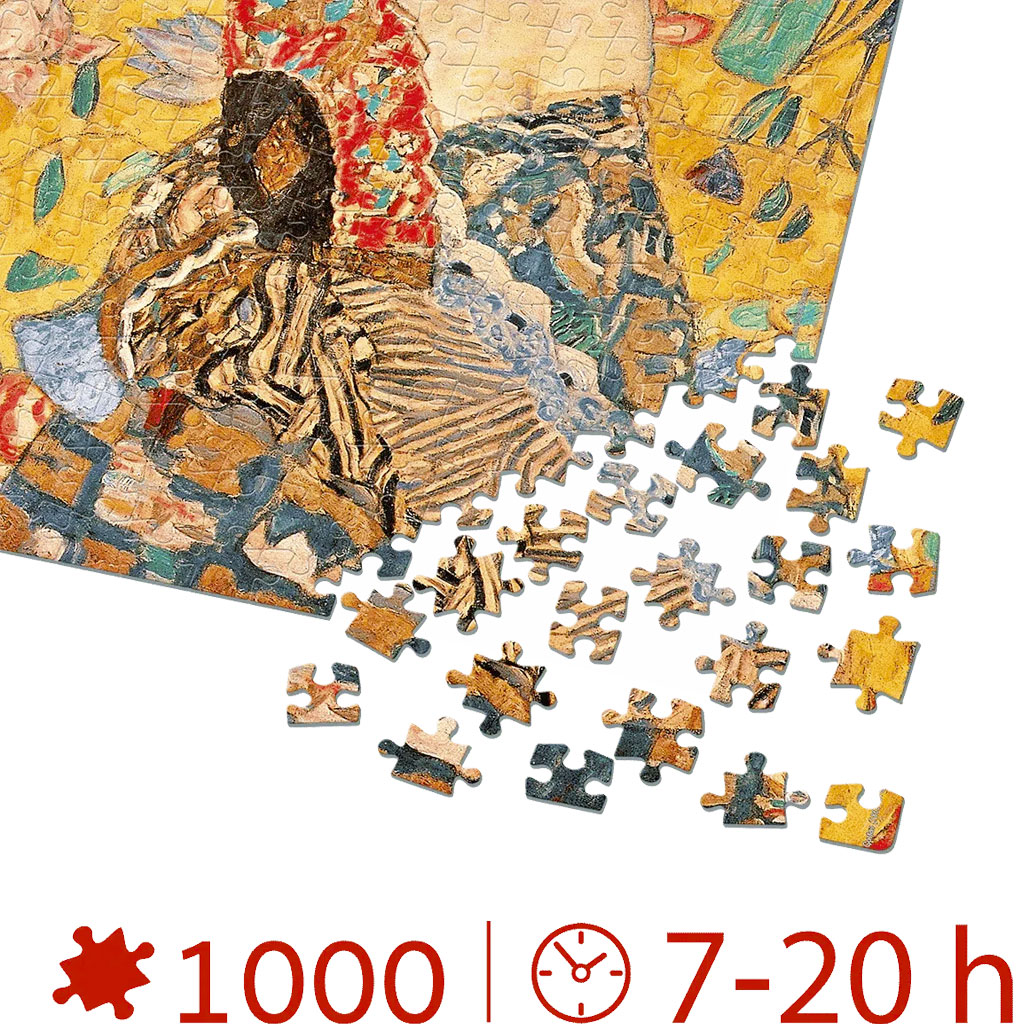 Klimt Puzzle Donna Con Ventaglio