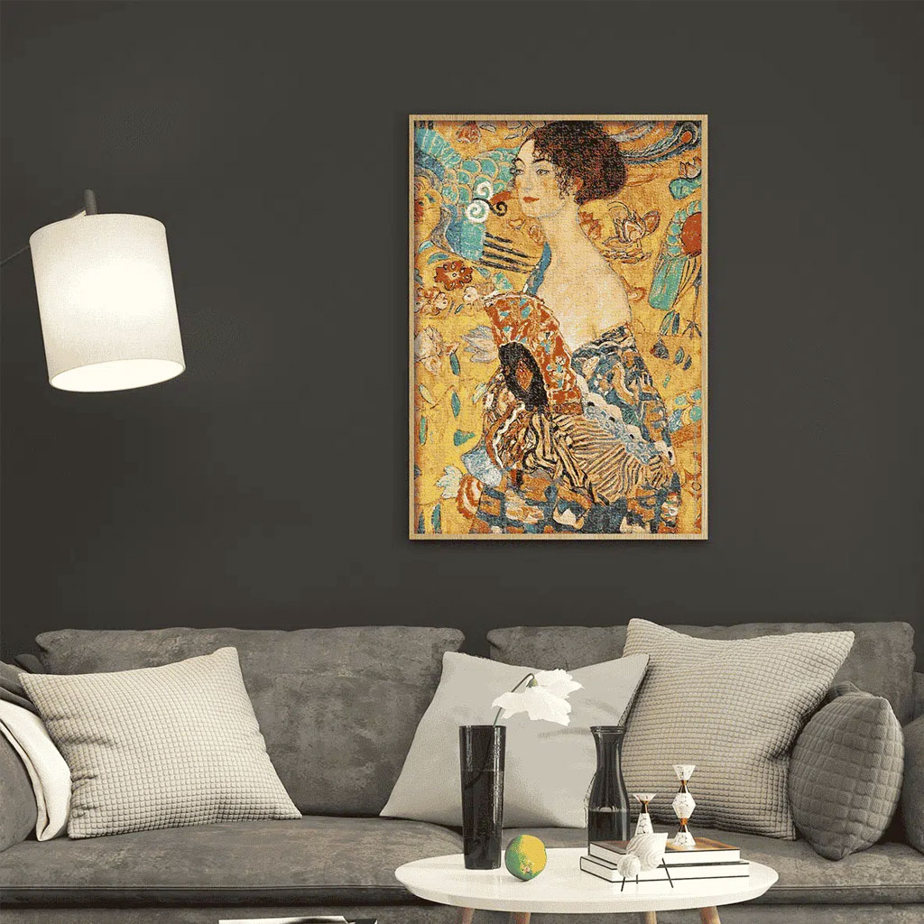 Klimt Puzzle Donna Ventaglio