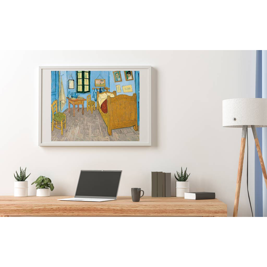 Poster Frame Mockup On The Wall With Plant