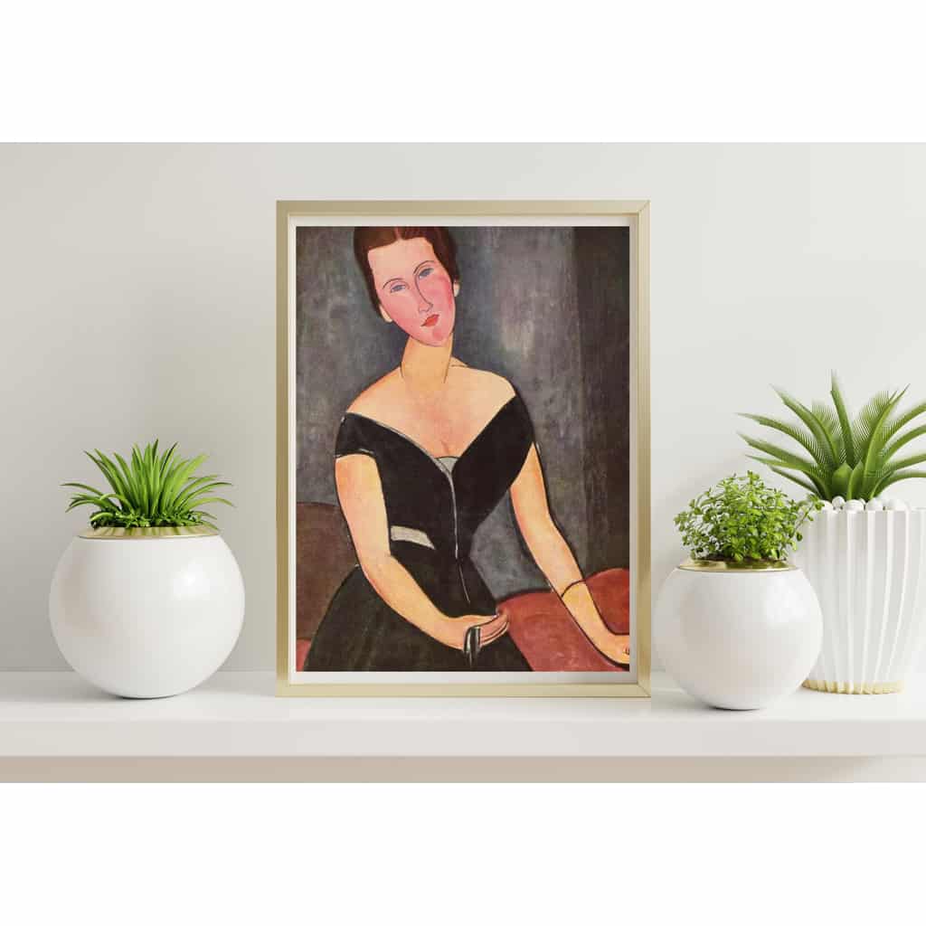 Home Interior Poster Mock Up With Vertical Metal Frame With Orna