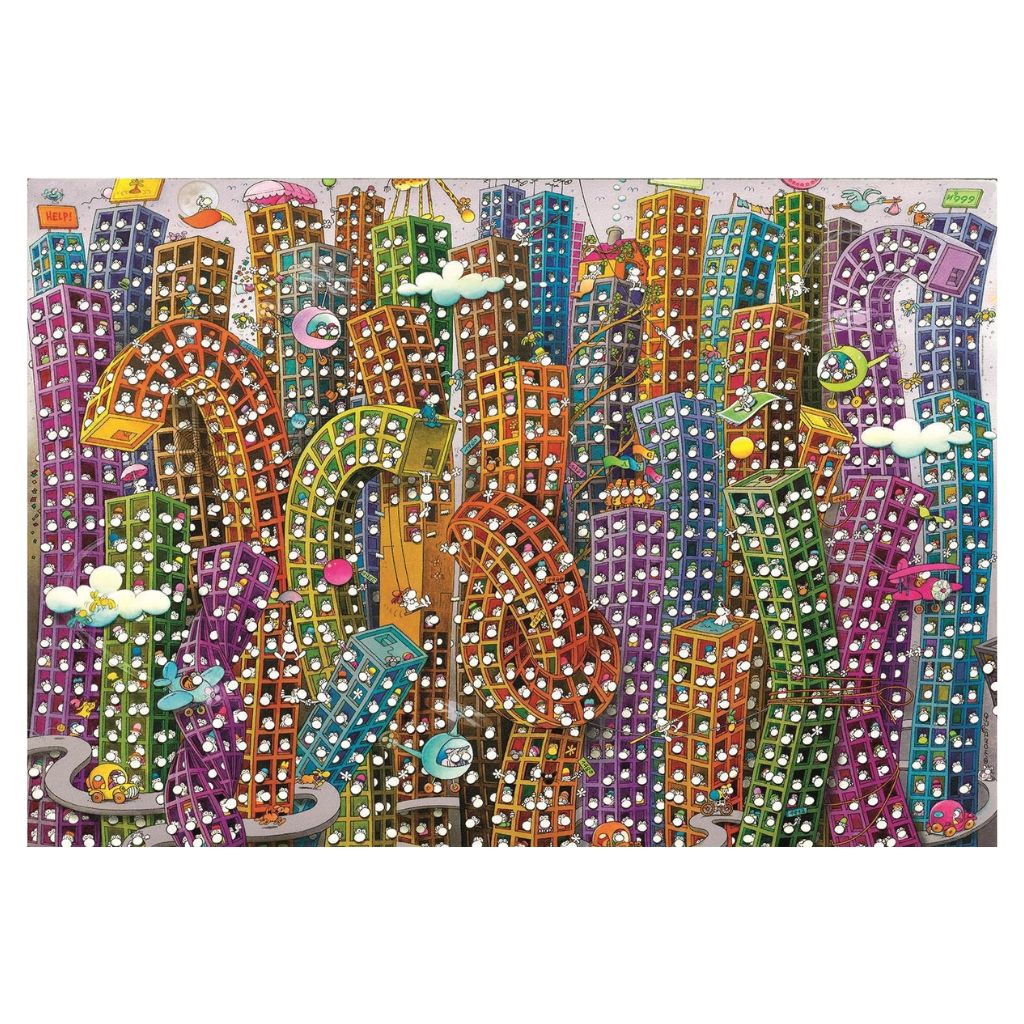 Puzzle 2000 Pezzi Mordillo The Jungle Illustrazione