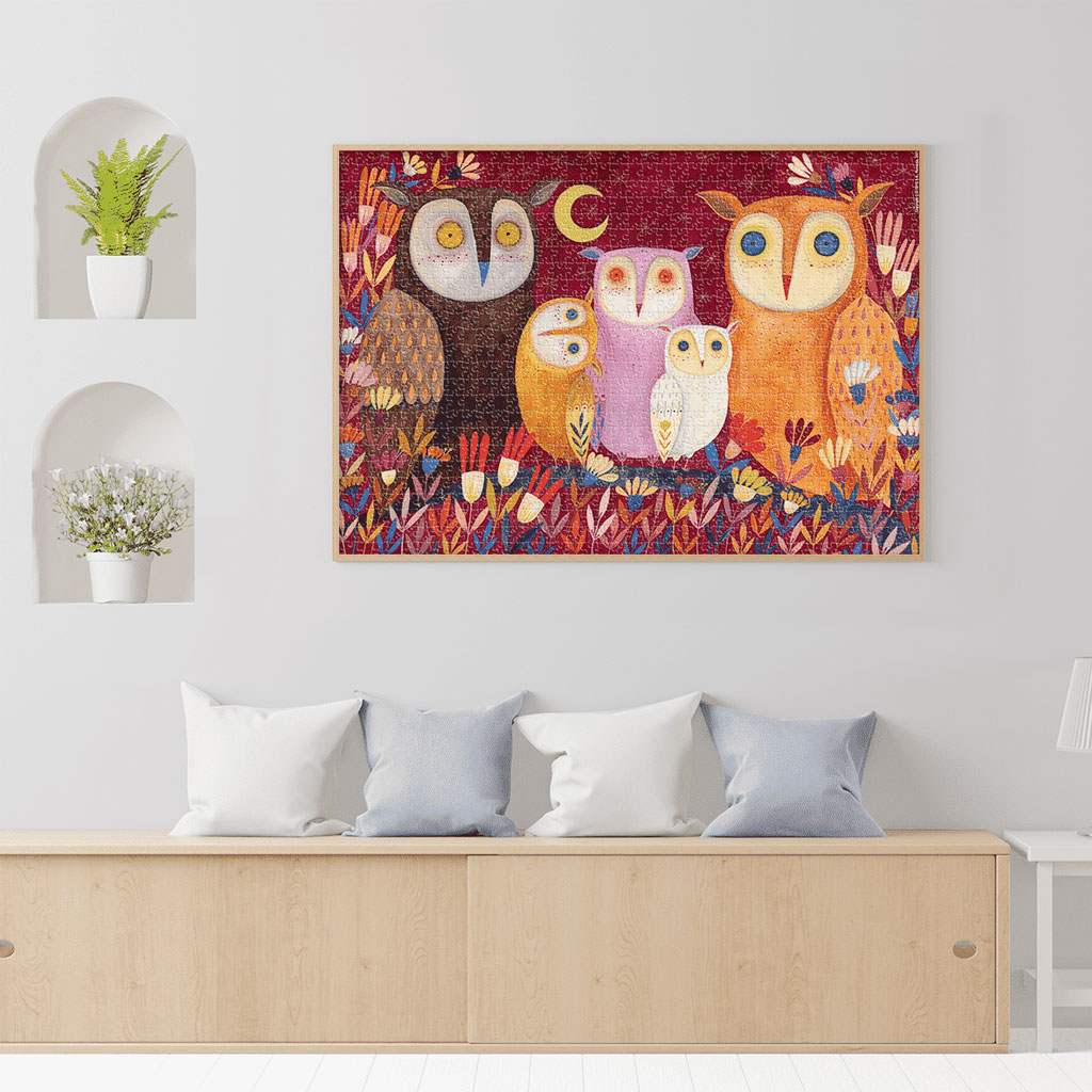 Puzzle Gufi Illustrazioni