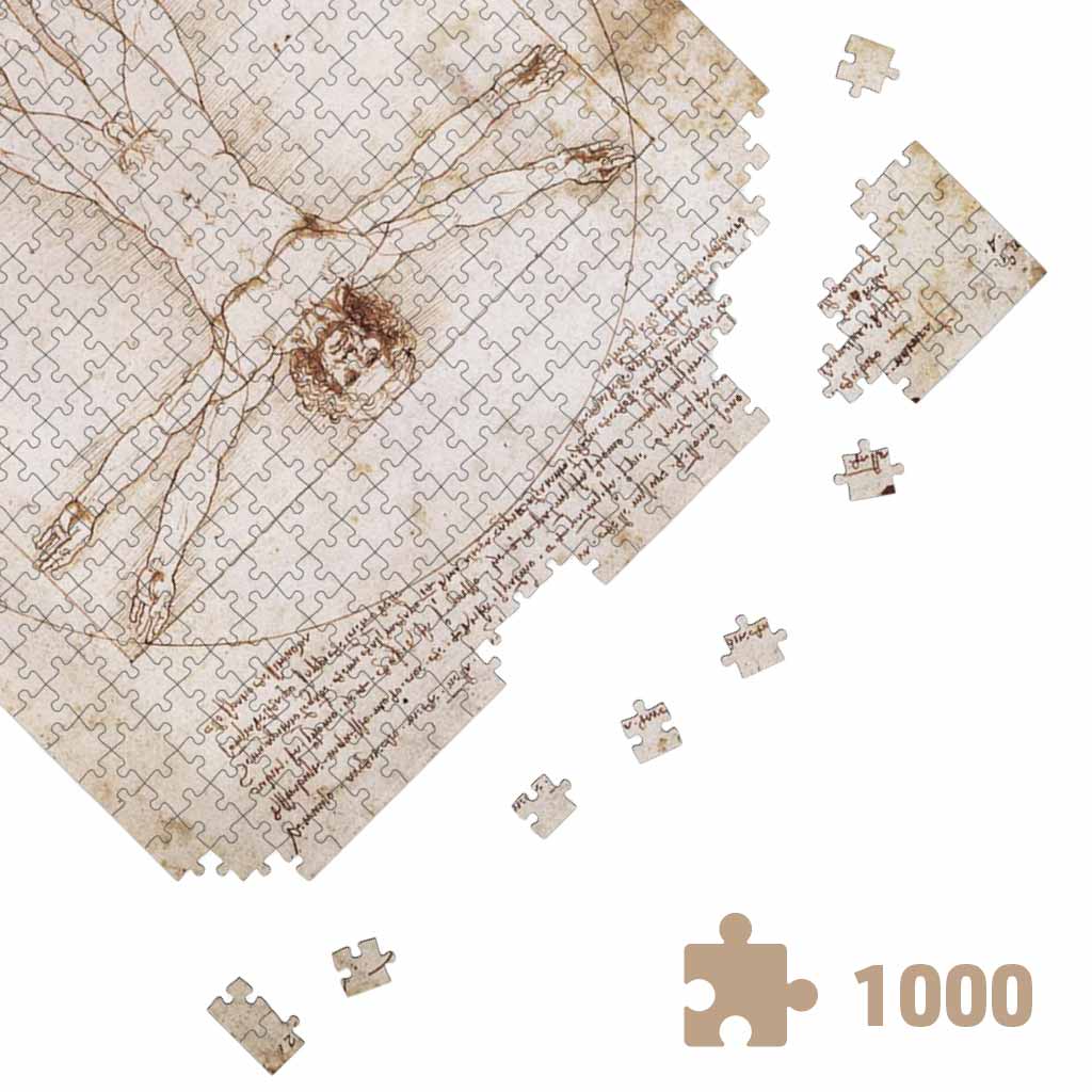 Puzzle Uomo Vitruviano 1000 Pezzi