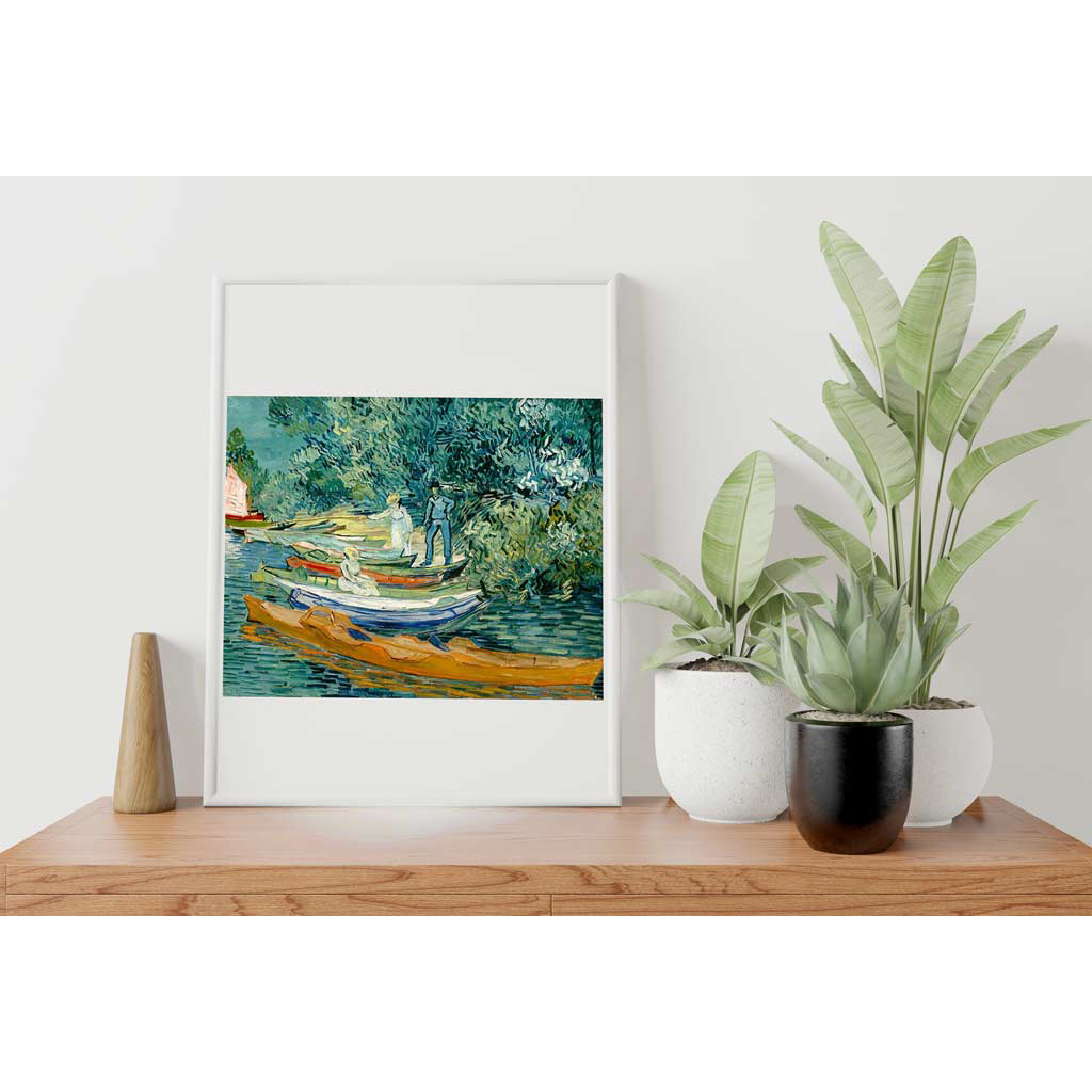 Poster Frame Mockup On The Wall With Plant